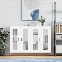 Berkfield Wall Mounted Cabinets 2 pcs White Engineered Wood