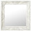Berkfield Wall Mirror Baroque Style 50x50 cm White 1