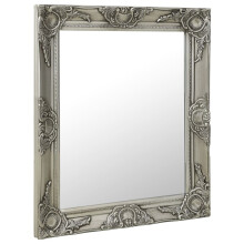 Berkfield Wall Mirror Baroque Style 50x60 cm Silver