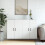 Berkfield Wall Mounted Cabinets 2 pcs White Engineered Wood 1