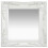Berkfield Wall Mirror Baroque Style 40x40 cm White 1