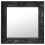 Berkfield Wall Mirror Baroque Style 50x50 cm Black 1