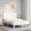 Berkfield Bed Frame without Mattress White 140x200 cm Solid Wood Pine 1