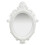 Berkfield Wall Mirror Castle Style 56x76 cm White 1