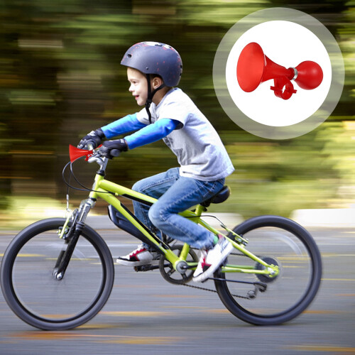 Klaxon rouge vintage pour vélo d'enfant 2