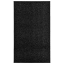 Berkfield Doormat Washable Black 90x150 cm