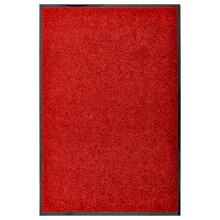 Berkfield Doormat Washable Red 60x90 cm