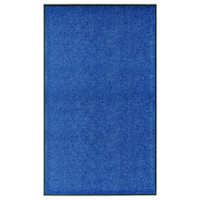 Berkfield Doormat Washable Blue 90x150 cm