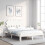 Berkfield Bed Frame without Mattress White Double Solid Wood Pine 1