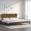 Berkfield Bed Frame without Mattress Honey Brown 200x200 cm Solid Wood Pine 1