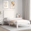 Berkfield Bed Frame without Mattress White 100x200 cm Solid Wood Pine 1