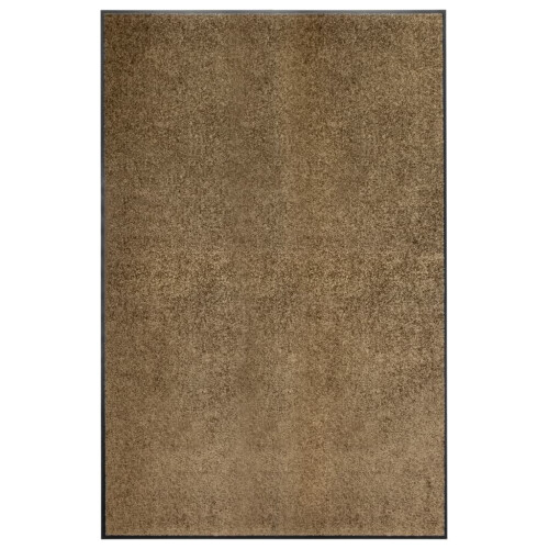 Berkfield Doormat Washable Brown 120x180 cm