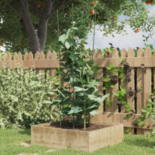Berkfield Garden Plant Supports with 4 Rings 5 pcs Green 90 cm Steel