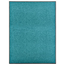 Berkfield Doormat Washable Cyan 90x120 cm