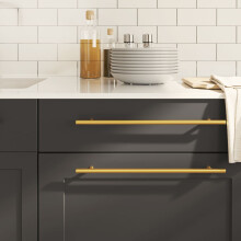 Berkfield Cabinet Handles 10 pcs Gold 320 mm Stainless Steel