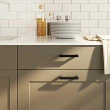 Berkfield Cabinet Handles 20 pcs Black 96 mm Stainless Steel