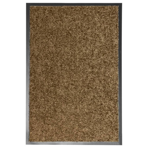 Berkfield Doormat Washable Brown 40x60 cm