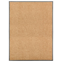 Berkfield Doormat Washable Cream 90x120 cm