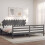 Berkfield Bed Frame without Mattress Grey 200x200 cm Solid Wood 1
