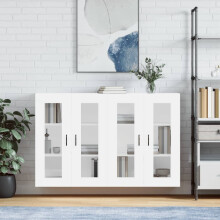 Berkfield Wall Mounted Cabinets 2 pcs White Engineered Wood