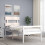 Berkfield Senior Bed without Mattress White Single Solid Wood 1