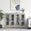 Berkfield Wall Mounted Cabinets 2 pcs Concrete Grey Engineered Wood 1