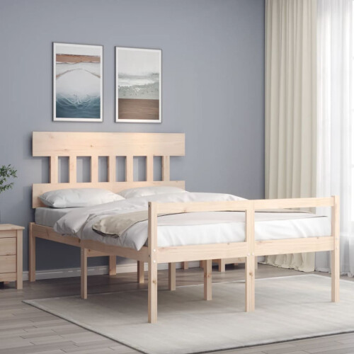 Berkfield Senior Bed without Mattress Small Double Solid Wood