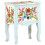 Berkfield Hand Painted Bedside Cabinet 40x30x50 cm Solid Mango Wood 1