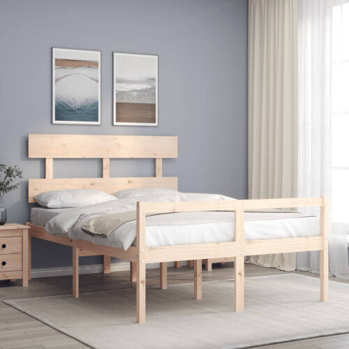 Berkfield Senior Bed without Mattress Small Double Solid Wood