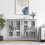 Berkfield Wall Mounted Cabinets 2 pcs Grey Sonoma Engineered Wood 1