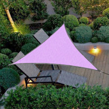 Voile d'ombrage triangulaire Fnyoxu 118 x 118 x 118 pouces, auvent en blocs pour terrasse, jardin et cour extérieure