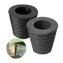 Base de borracha durável ICERUN para guarda-sol, suporte elástico para guarda-sol de pátio, resistente a ácidos e rasgos, superfície lisa e