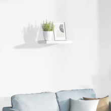 Berkfield Floating Wall Shelf High Gloss White 40x23x3.8 cm MDF