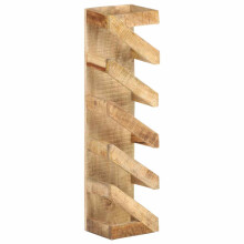Berkfield Wine Rack for 5 Bottles Solid Mango Wood