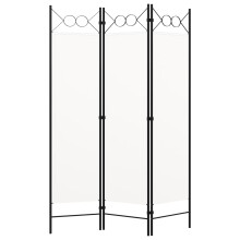 Berkfield 3-Panel Room Divider White 120x180 cm