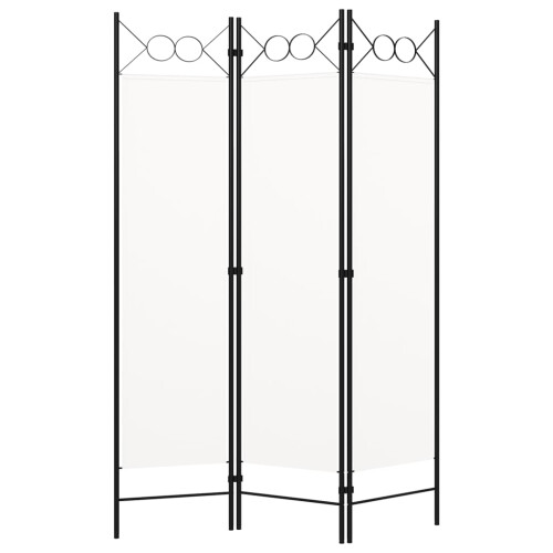 Berkfield 3-Panel Room Divider White 120x180 cm