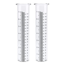 Tube de rechange transparent en plastique de 21 cm (8,3 pouces) pour pluviomètre Washranp, résistant au gel et aux fissures, pour l'extérieur,