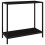 Berkfield Console Table Black 80x35x75 cm Tempered Glass 1