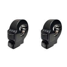 2X Elcykel 2-i-1 Horn Blinklys Afbryderknap Elcykel
