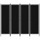 Berkfield 4-Panel Room Divider Black 200x180 cm 1