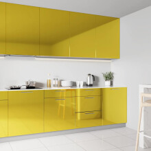Berkfield Self-adhesive Furniture Film High Gloss Gold 500x90 cm PVC