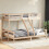 Berkfield Bunk Bed without Mattress 80x200/140x200 cm Solid Wood 1