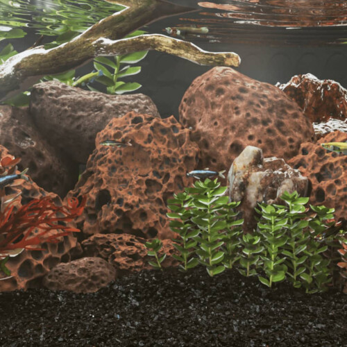 Berkfield Volcanic Rocks 10 kg Red 10-30 cm
