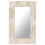 Berkfield Mirror White 80x50 cm Solid Mango Wood 1