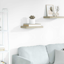Berkfield Floating Wall Shelf Oak 40x23x3.8 cm MDF