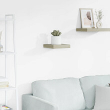 Berkfield Floating Wall Shelf Oak 23x23.5x3.8 cm MDF