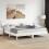Berkfield Bed Frame without Mattress White 180x200 cm Super King Solid Wood Pine 1