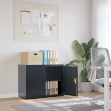 Berkfield File Cabinet Anthracite 90x40x70 cm Steel