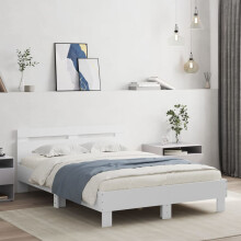 Berkfield Bed Frame without Mattress White 120x190 cm Small Double