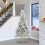Berkfield Artificial Pre-lit Christmas Tree Silver 240 cm PET 1